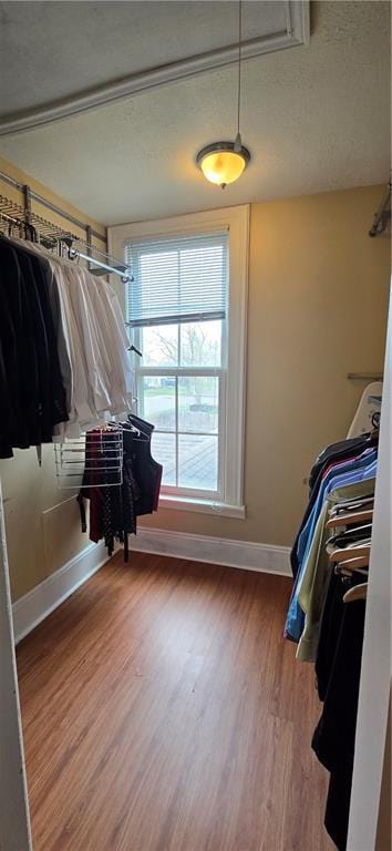 422 W Columbia St, Chippewa Falls, WI 54729 - walk in closet featuring wood finished floors