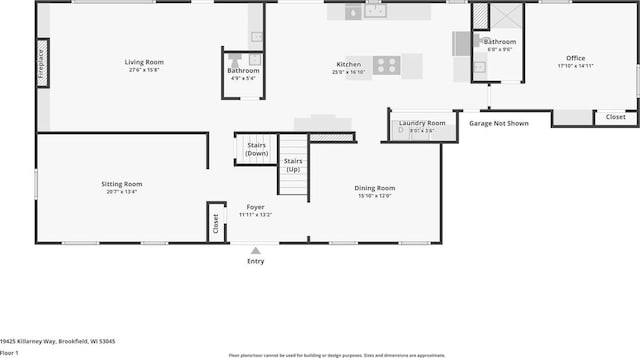 19425 Killarney Way, Brookfield, WI 53045 - view of layout
