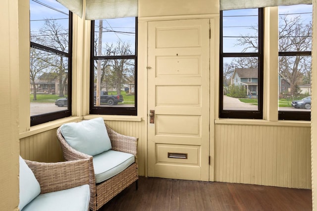 view of sunroom