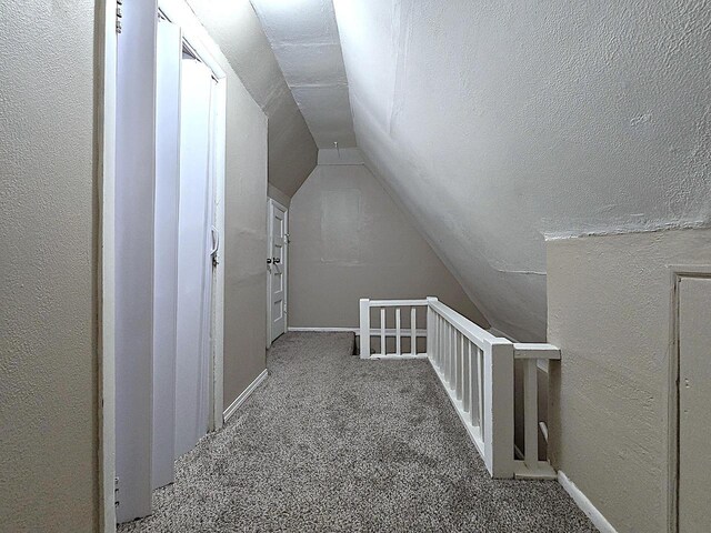 5870 N 72nd St, Milwaukee, WI 53218 - interior space with an upstairs landing, carpet flooring, and lofted ceiling