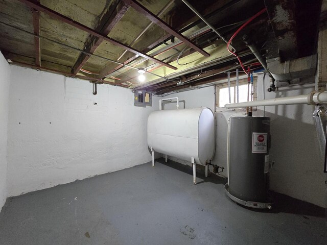 5870 N 72nd St, Milwaukee, WI 53218 - basement featuring heating fuel and electric water heater