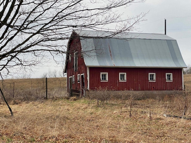 186 Abrahams Rd, Skandia, MI 49885 - view of barn featuring fence