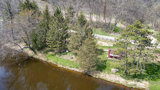 26297 State Highway 60, Lone Rock, WI 53556 - aerial view with a water view