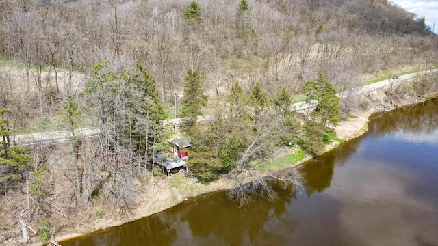 26297 State Highway 60, Lone Rock, WI 53556 - bird's eye view with a water view