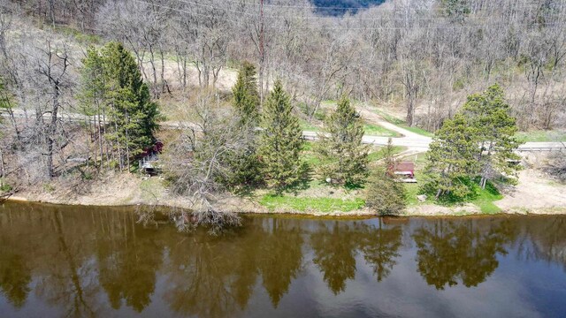 26297 State Highway 60, Lone Rock, WI 53556 - birds eye view of property featuring a water view