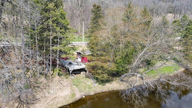 26297 State Highway 60, Lone Rock, WI 53556 - birds eye view of property featuring a water view
