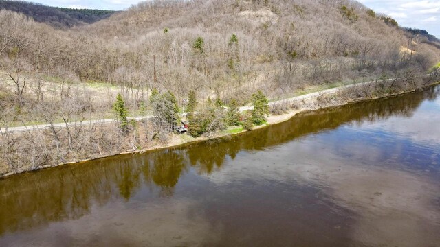 26297 State Highway 60, Lone Rock, WI 53556 - aerial view with a water and mountain view