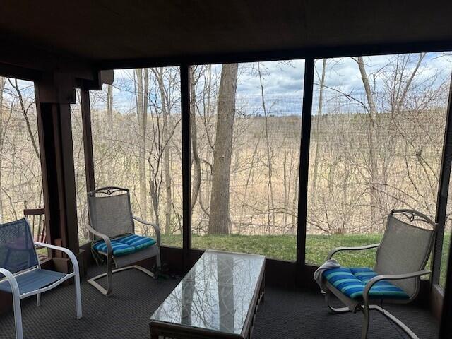 view of sunroom