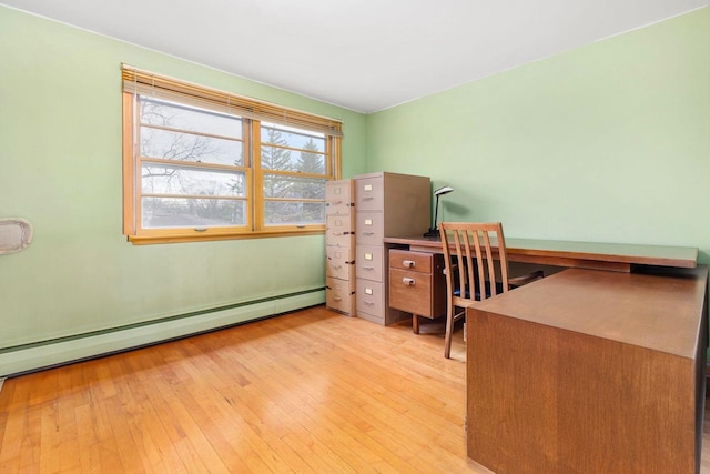 901 E Grant St, Appleton, WI 54911 - office with baseboard heating and hardwood / wood-style flooring
