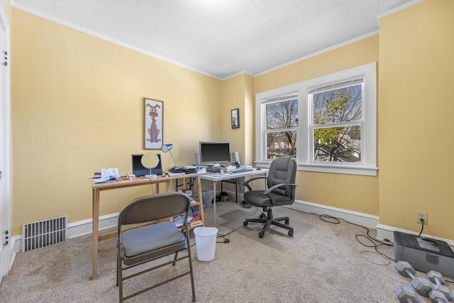 2562 N 68th St Unit 2564, Wauwatosa, WI 53213 - carpeted home office with ornamental molding and baseboards