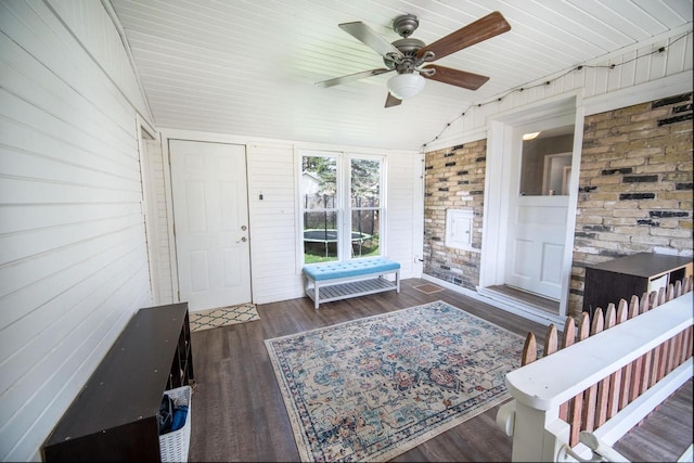 view of sunroom
