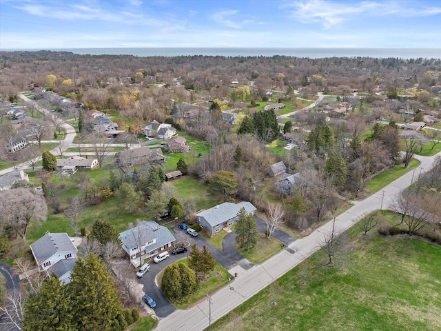 drone / aerial view with a residential view