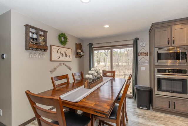 436 Duffers Trl, Nekoosa, WI 54469 - dining area featuring recessed lighting and light wood-style flooring
