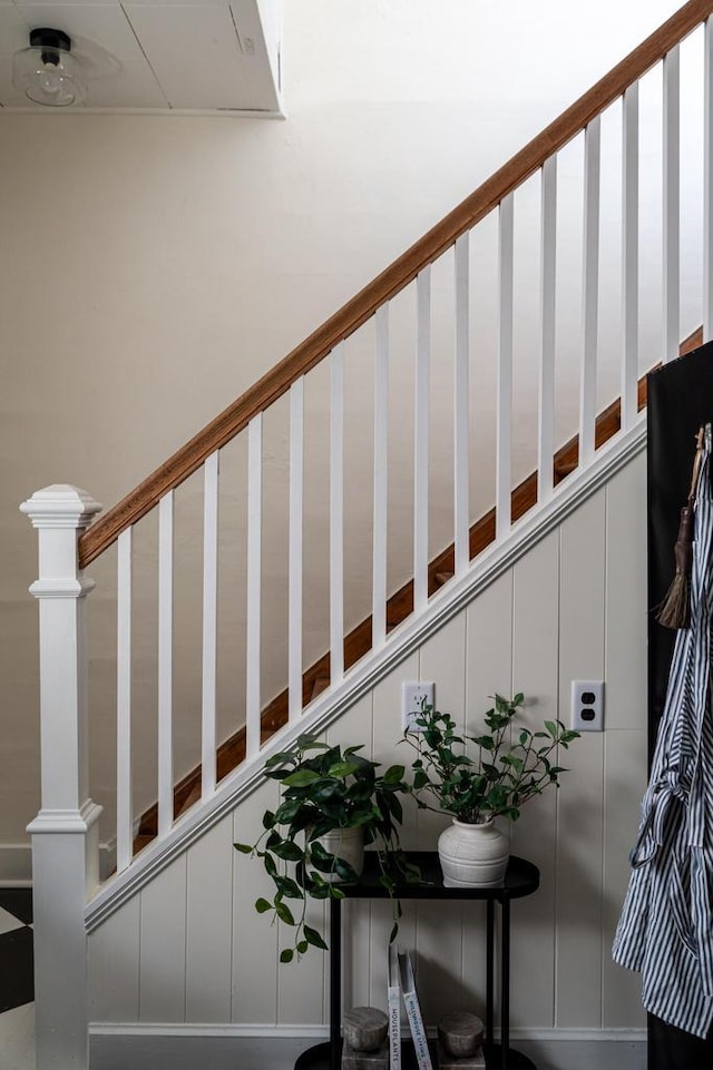 view of staircase