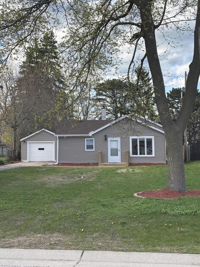 1742 Kremer Ave, Racine, WI 53402 - view of front of house featuring driveway and a front yard