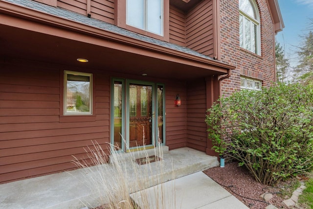 view of exterior entry