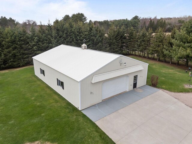 E2145 Johanson Rd, Iola, WI 54945 - drone / aerial view featuring a forest view