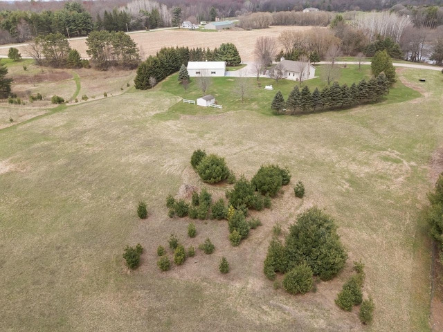 E2145 Johanson Rd, Iola, WI 54945 - drone / aerial view featuring a rural view