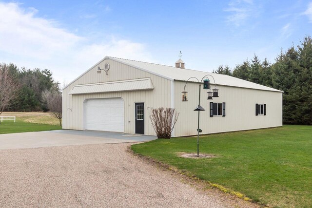 E2145 Johanson Rd, Iola, WI 54945 - exterior space featuring an outbuilding and driveway