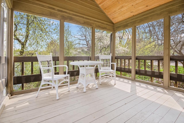 sunroom featuring a wealth of natural light