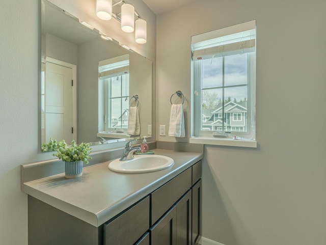 bathroom featuring vanity