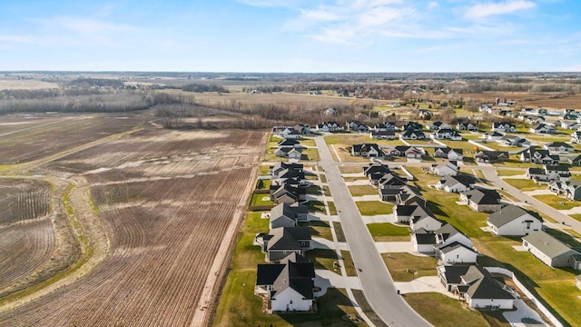 aerial view featuring a residential view