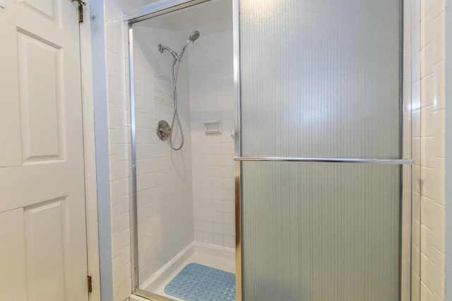 full bath featuring a shower stall