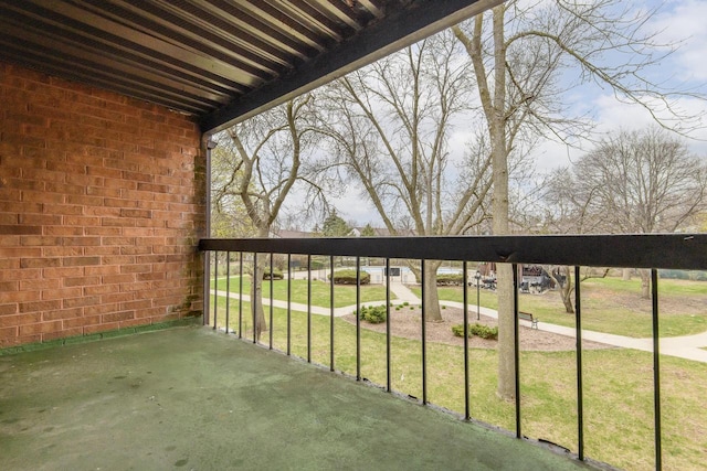 view of balcony