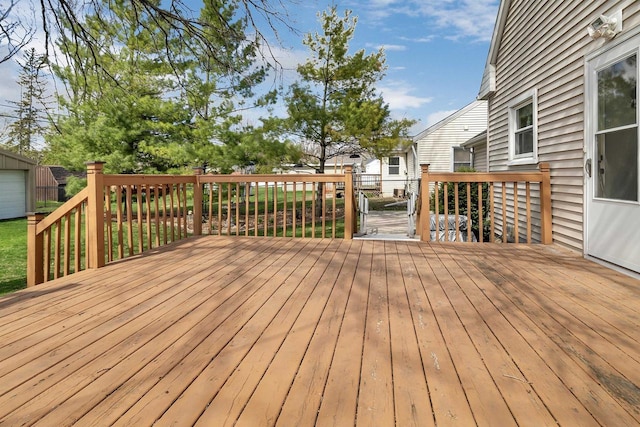 1112 Marquette Ave, Green Bay, WI 54304 - view of wooden terrace