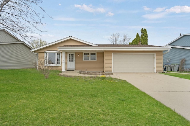 8022 W Glenbrook Rd, Milwaukee, WI 53223 - single story home featuring a garage, driveway, and a front yard