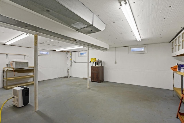 view of basement