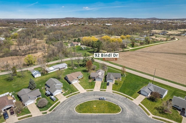 drone / aerial view featuring a residential view