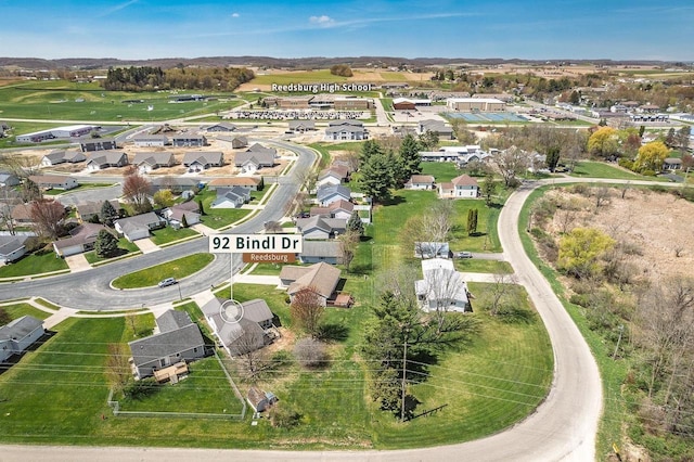 birds eye view of property featuring a residential view