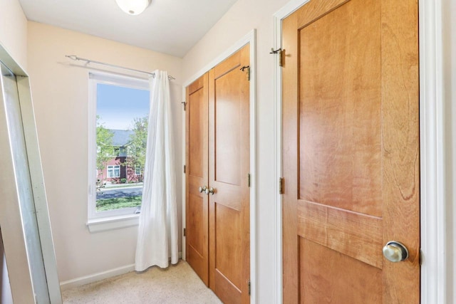 hall with baseboards