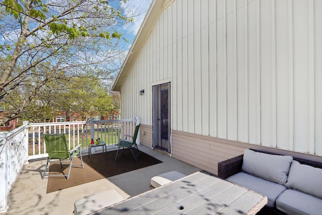 view of patio / terrace featuring outdoor lounge area