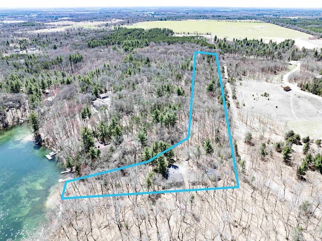 drone / aerial view featuring a rural view