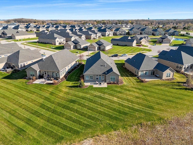 drone / aerial view featuring a residential view
