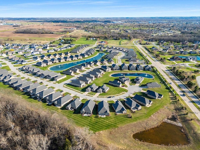 birds eye view of property featuring a residential view