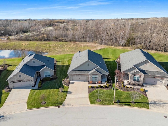birds eye view of property