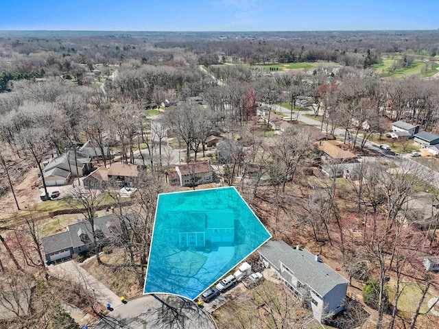 view of pool with a residential view