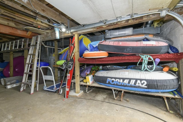 view of storage room
