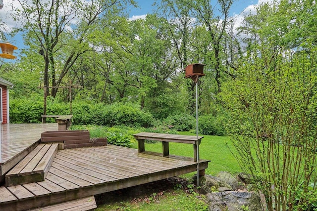 S9073 Timbercrest Trl, Prairie Du Sac, WI 53578 - view of wooden terrace