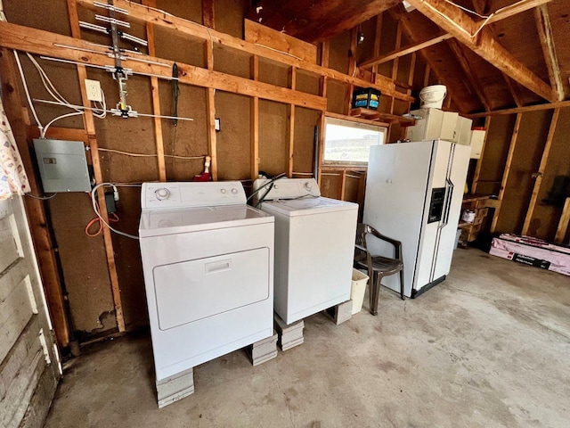 laundry area featuring laundry area and washer and clothes dryer