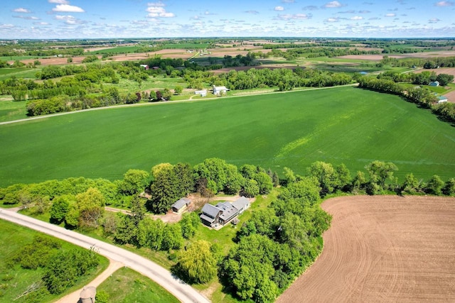1410 Sun Prairie Rd, Marshall, WI 53559 - aerial view of sparsely populated area with a tree filled landscape
