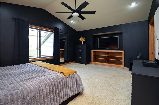 4410 Echo Valley Dr, Eau Claire, WI 54701 - carpeted bedroom with ceiling fan and lofted ceiling