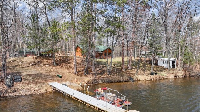 7540 Spider Lake Rd, Iron River, WI 54847 - dock area with a water view