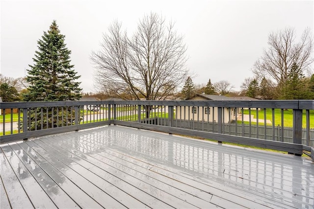 3434 Hester St, Eau Claire, WI 54701 - view of wooden deck