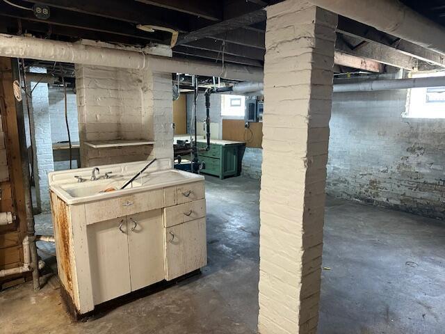 view of basement