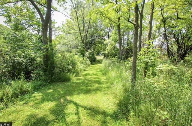 view of landscape with a forest view