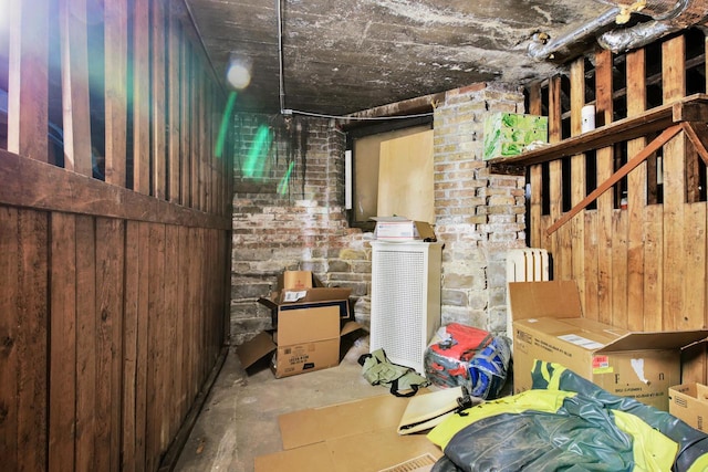 view of storage room